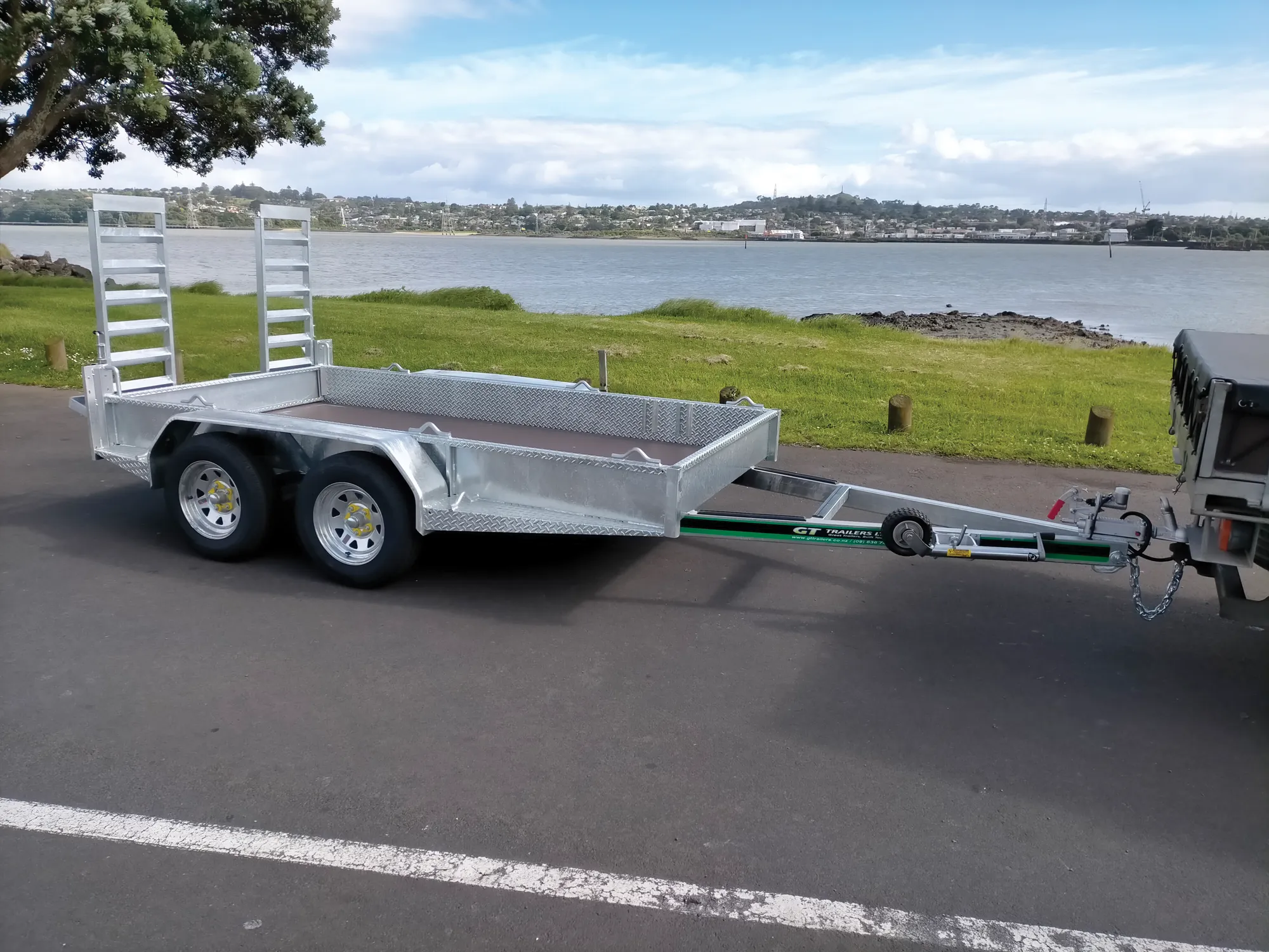 3500kg Digger Trailer Wide 2.95m x 1.80m Tandem Axle - CTDIG35M