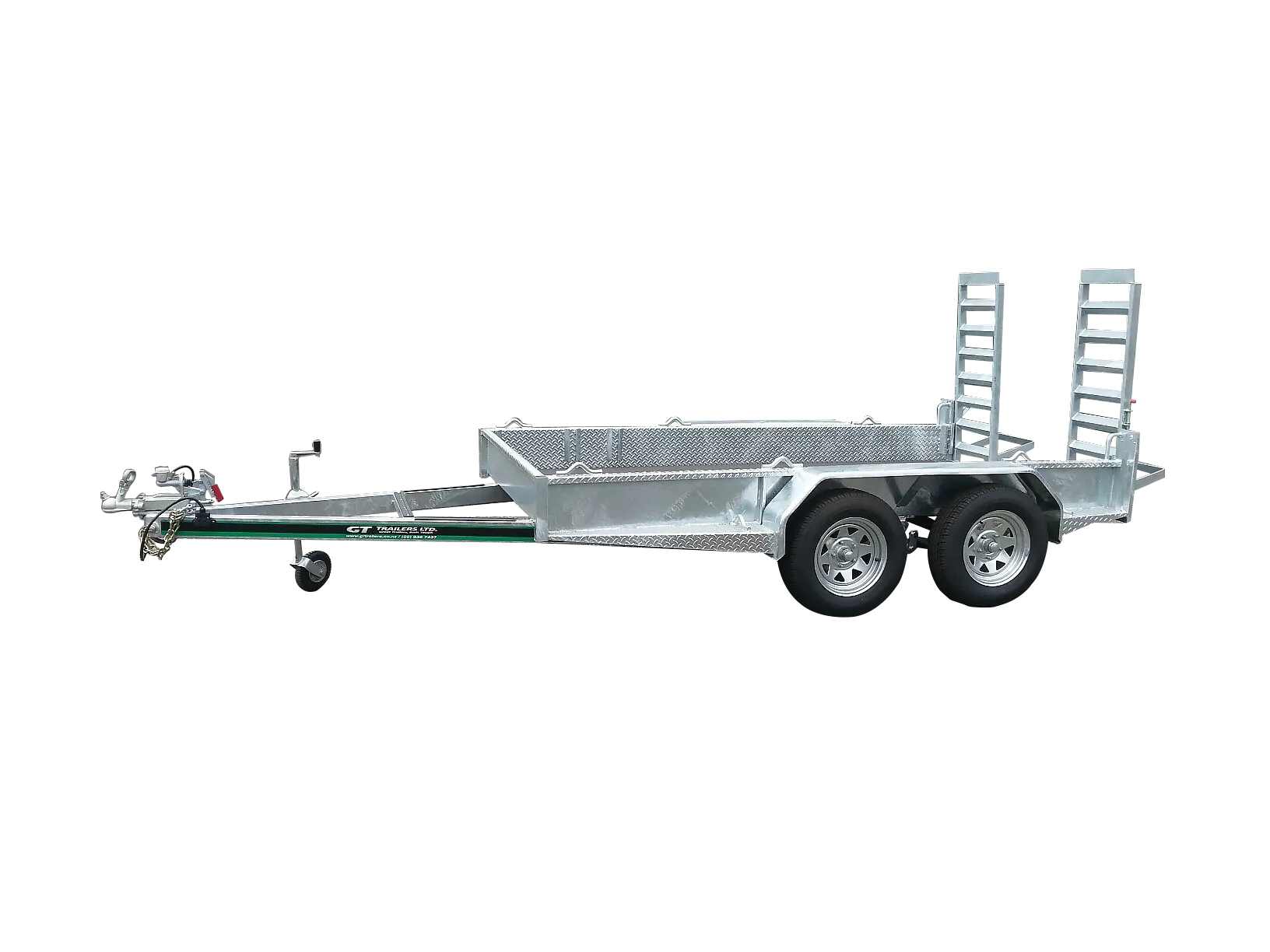 3500kg Extra Large Digger Trailer 3.60m x 1.80m Tandem Axle - CTDIG35L
