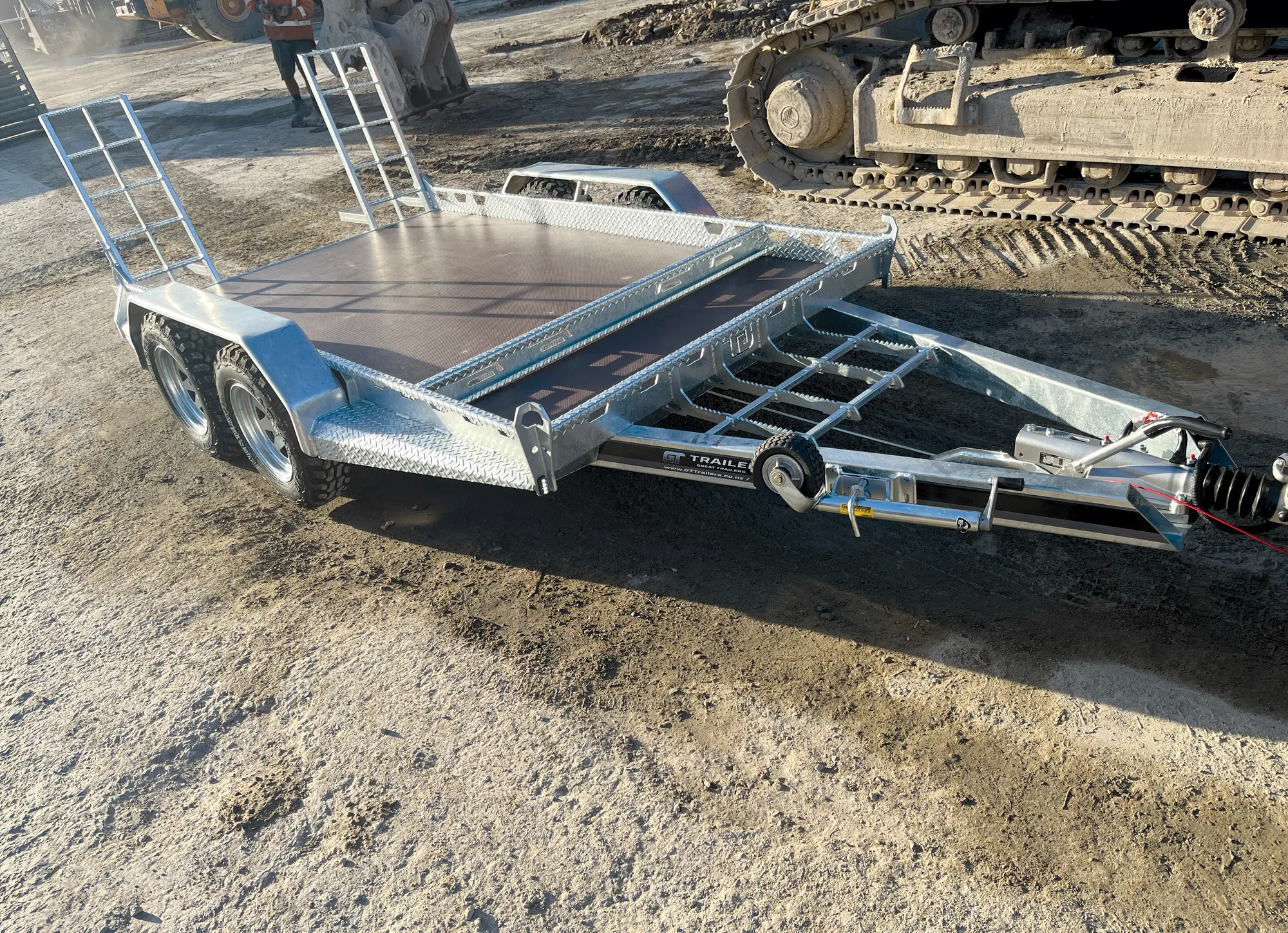 3500kg Digger MAX Trailer 2.40m x 1.70m Certified NZ compliance - CTDIGMAX35